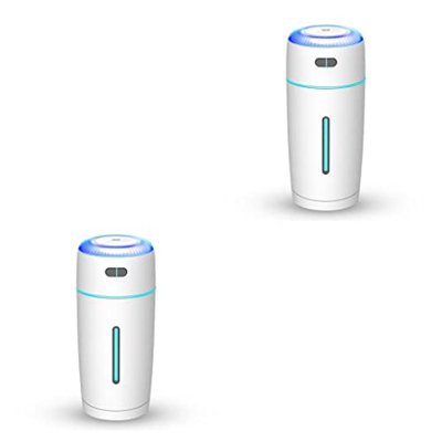 YIUPEDRFG 2 Juegos de Humidificador recargable por USB, difusor de aire ajustable para mesita de noche, accesorios para ambientador de niebla para dor