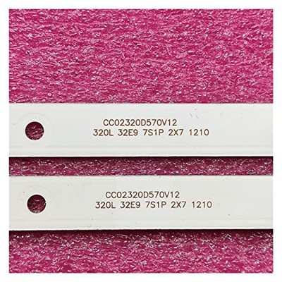 MINUTEAS Minteas 2pcs/Set DIRIGIÓ Flight Strip Compatible con StarWind SW-LED32R301BT2 RCA RTDVD3215-B AOC T3211M 320L 32E9 7S1P 2X7 CC02320D570V12 08