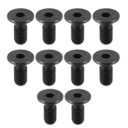 MANGUOZ 10 candados para bicicleta, tornillos de fijación SPD, de acero, color negro características