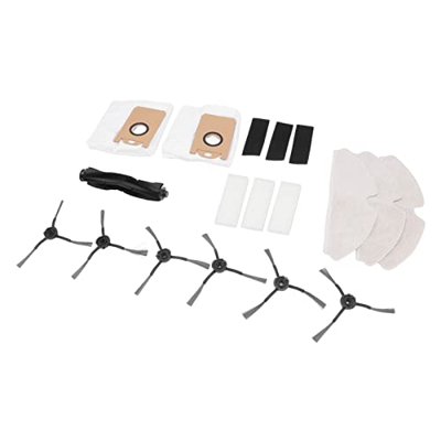 Accesorios de Barrido de Robot, Silicona de Fibra ABS Fácil de Instalar Juego de Cepillo de Aspiradora Suave Eficiente para Oficina para Café