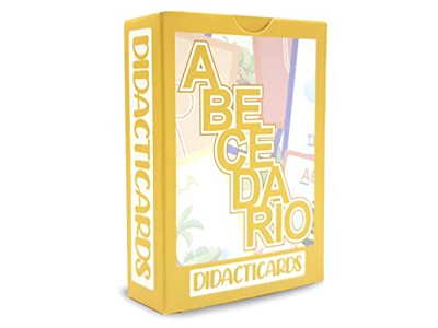 DIDACTICARDS - Abecedario, Juego Educativo, Juego de Mesa, Repaso Primaria,Letras, Aprender Las Letras, Aprender a Leer, Aprender a Escribir, Mayúscul