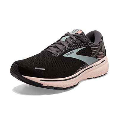 Brooks Ghost 14, Zapatillas para Correr Mujer, Black Pearl Peach, 39 EU