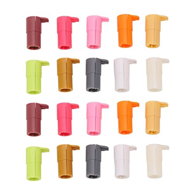 Shipenophy Juego de Adaptadores de Pluma, Accesorios de Adaptador de Pluma Buen Reemplazo Alineación Identificación Rápida de 20 Piezas para Máquina d