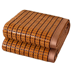Cama Estera Bambú Colchón Refrigeración Plegable a Doble Cara Almohadilla Dormir Verano Se Puede Utilizar En Ambos Lados,Brown-150 * 200CM características