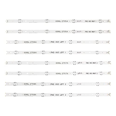 GaYouny Barra de retroiluminación LED para TV de 49 pulgadas 49UH6500 6916L-2452A 6916L-2453A 6916L-2551A 6916L-2552A Beatirce (tamaño 20 juegos)