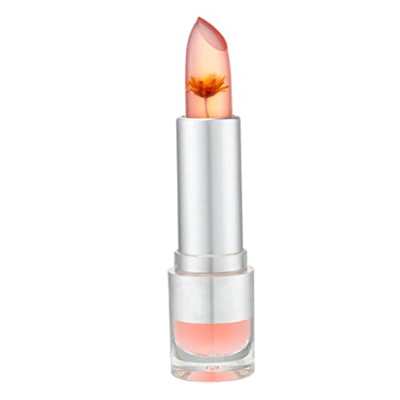 Liummrcy Lápiz Labial de Maquillaje, lápiz Labial de gelatina de Flores de Cristal, Labios nutritivos de Larga duración Labios hidratante Temperatura 