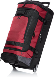 Amazon Basics - Mochila con ruedas de ripstop, 88 cm 113.1 litros - Rojo precio