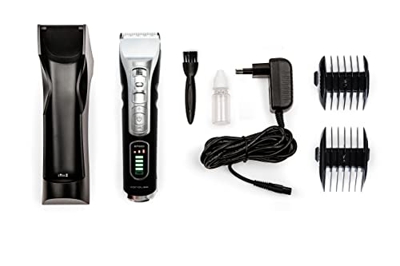 Corioliss Clipper CRS-201 - Máquina de Afeitar Profesional para Cuerpo Barba y Cabello - 4,5 Horas de Bateria con 3 Velocidades y 4 Guias de corte - A