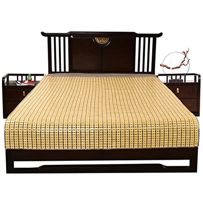 Colchón Ratán Colchonetas Frescas para Dormir Plegable a Doble Cara Almohadilla Dormir Verano para Dormitorio Doble Estudiante Almohadilla Dormir,180 