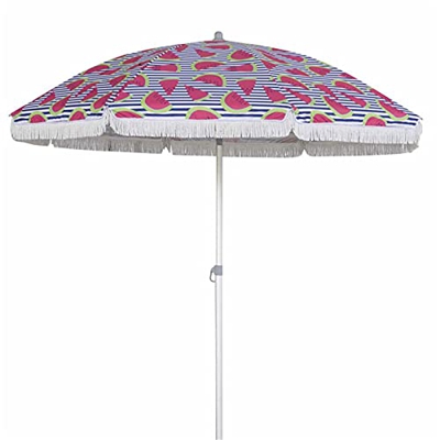 Sombrilla Parasol para terraza jardín Playa balcón Piscina Patio,Protector Solar UV50+,con Espiral para fácil enroscado en la Arena