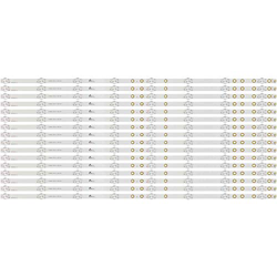 GaYouny 16 unids/set 8LED 710mm tira de retroiluminación LED para KDL-65W805 KDL-65W855C Kdl-65W859C 650TV02 V3 T650HVF05.1 T650HVF05 Beatirce (tamaño características