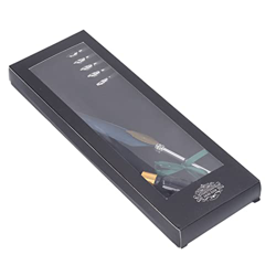 Juego de Pluma de Ave, Pluma de Caligrafía de Escritura Suavizante, Diseño Hueco Retro, Diseño de Pluma de Textura Delicada Exquisita con Punta de Met en oferta