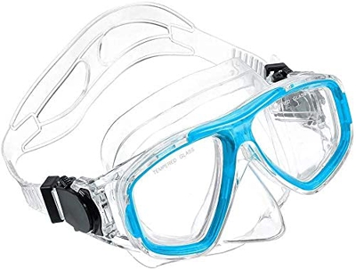 Samnuerly Máscara de Buceo con esnórquel de Cara Completa Máscara de Buceo Scuba Snorkel Face Gafas con Tubo de respiración Material Ambiental para es