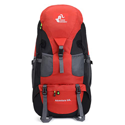 OG TengSheng Mochila de senderismo de 50L, mochila impermeable para senderismo, montañismo, acampada al aire libre, mochila de escalada para hombres y en oferta