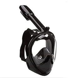 Samnuerly Máscara de esnórquel de Silicona de Cara Completa, Snorkel subacuático de 180 ° Máscara de Buceo de Tipo seco de Boca Poco Profunda, Adecuad en oferta