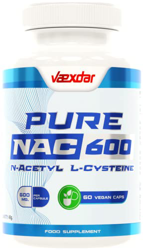 Vaexdar Pure Nac | 600mg | N-acetil L-Cisteína | Potente Antioxidante y Desintoxicante | Aumenta los Niveles de Glutatión | Fortalece tus Defensas | 6 características