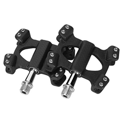 TENP Pedal de Bicicleta de Montaña, Pedal de Bicicleta de Rotación Suave 1 Par de Fibra de Carbono para Accesorios de Ciclismo de Bicicleta Plegable d en oferta