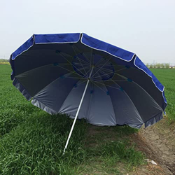 XFAK Parasol Sombrilla De Playa 240cm Sombrilla Jardín para Exterior Doble Capa Parasol Sombrilla Playa Portátil Protección Solar Antiviento，Rojo/Azul características