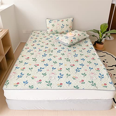 GVFTG Estera De Látex De Tailandia, Estera De Seda De Hielo De Dibujos Animados, Estera Suave Plegable Y Lavable para Aire Acondicionado De Verano