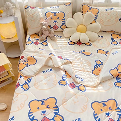 GVFTG Juego De Alfombrillas Frescas De Látex, Alfombrilla Fresca De Seda Helada, Alfombrilla Fresca Lavable para Aire Acondicionado De Dibujos Animado