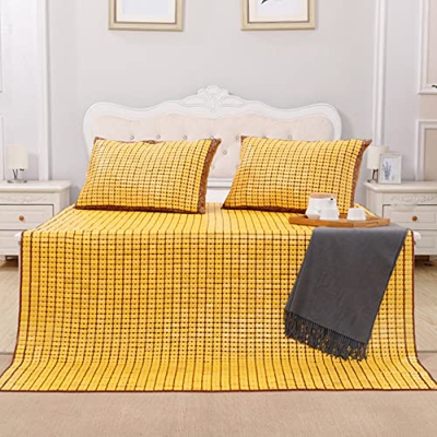 Cojín de Dormir Refrescante de Verano,Colchón de Enfriamiento de Bambú,Transpirable Suave y Sin Rebabas,Plegable Ropa de Cama,para Casa Dormitorio Cam