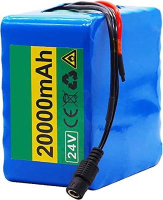 stdpcxz 24V 20Ah Recargable De Iones De Litio 25.2V 20000Mah Batería De Bicicleta Eléctrica con BMS + Cargador para 350W-500W Monociclo Eléctrico De A