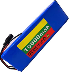 stdpcxz 24V 16Ah Recargable De Iones De Litio, 16000Mah Batería De Bicicleta Eléctrica, con BMS + Cargador, para Monociclo Eléctrico De Auto Equilibri características