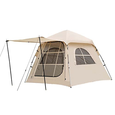 SmallDimple Tienda Campaña Acampar Al Aire Libre Apertura Rápida Automática Tienda Campaña 3-4 Personas Mochila Portátil Fácil Adecuada Viajes Protecc