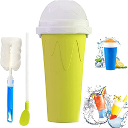 1 PC Slushie Maker Cup , Bricolaje Copa mágica congelada y copa de hielo de pizca de batido de sílice de doble capas, copa de refrigeración rápida, ba precio