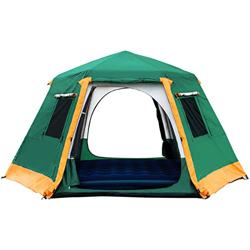 SmallDimple Tienda Campaña al Aire Libre Doble Capa 3-4 Personas Camping Automático Falda Nieve Fiesta Familiar precio