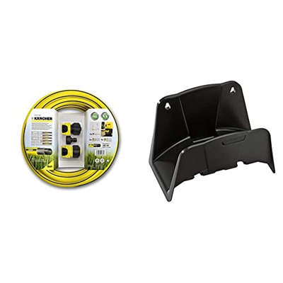 Kärcher Set de manguera para limpiadora de alta presión (2.645-156.0) + 26450440, Soporte para manguera, color negro