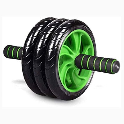 FMOPQ Kit de Rodillos para Ruedas  Rodillo, Cuerda para Saltar y Rodilleras - Entrenamiento de Fitness dominal Core Carver s - Entrenamiento de Gimnas
