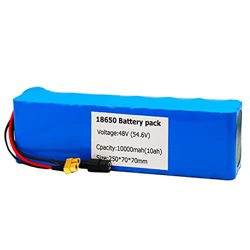 IVIWCLOP Paquete Batería Bicicleta Eléctrica De 48V 10Ah Paquete Batería Litio Recargable Bicicleta Eléctrica Batería Bicicleta Eléctrica Iones Litio  características
