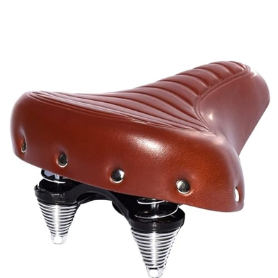 BAIHOGI Cómodas Bicicletas de montaña Asiento Bicicletas de Carretera Asiento Suave Ancho Espesado Almohadilla de Cuero Vintage con Piezas de Ciclismo