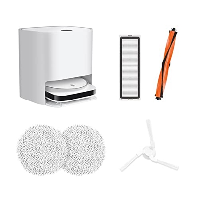 Robot aspiradora Smart Browing Robot Vacuum MOP Pro Autodenleja Home Sweeting 300 0PA Cyclone Suction Limpieza de presión giratoria de 110 V Electrodo