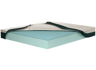 Veradea - Colchón Memory Gel con Rigidez 8/10 para un soporte ortopédico, 100% fabricado en Italia de espuma viscoelástica transpirable (120 x 190 cm)