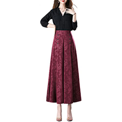 IVBUT Ice Silk Palazzo Pants Cool & Comfy Palazzo Pants,Ladies High Waist Long Wide Leg Pants Casual Pants with Pockets. (B,3XL) características