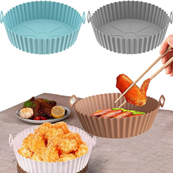 DFBIU Air Fryer Liners, Air Fryer Silicone Liners, Air Fryer Silicone Pot, Silicone Air Fryer Basket,Air Fryer Silicone Baking Tray, Reusable Air Frye precio