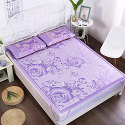 Colchón de Enfriamiento Esterilla de Seda de Hielo Estera de Dormir de Verano,Colchoneta de Plegable Suave Transpirable,para Cama Doble Individual,con características