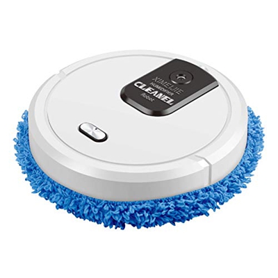 Irfora Robot Limpiador 3 En 1 Fregado En Seco Y Húmedo Limpieza Automática Humidificación Carga USB (Blanco)