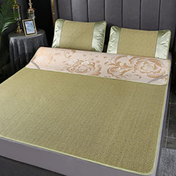 Colchón de Enfriamiento,Estera de Ratán,Esterilla de Seda de Hielo,Colchoneta de Verano para Cama,Ambos Lados Suave Transpirable,para Casa,Dormitorio, en oferta