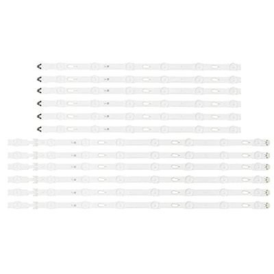 GaYouny 12 tiras de retroiluminación LED para 55V5DU-550DCA-R1 V5DU-550DCB-R1 UE55JU6745 UE55JU7000 UN55KU6290 UN55JU6700 UN55JU6400 Beatirce (tamaño 