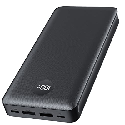 CONXWAN Power Bank 26800mAh, Caricatore Portatile USB C Powerbank Batteria con 3 Uscita e LED Digitale Display Compatibile con Smartphone Tablet