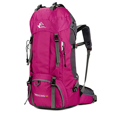 AOOF Mochila de Senderismo Bolsa de montañismo Bolsa de Viaje, Mochila para Exteriores de Gran Capacidad de 60L Bolsa de Camping, Cubierta de Lluvia L
