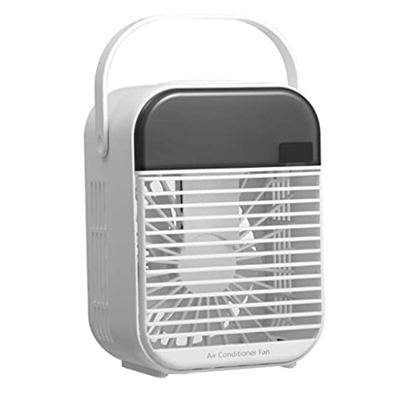 N/A Ventilador de aire mini aire acondicionado de escritorio con luz nocturna Mini USB ventilador de refrigeración de agua humidificador multifunción