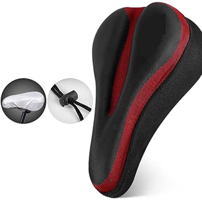 BAIHOGI MTB Bicicleta for Bicicleta Silla de Silla cojín camion (Color : 3DK-Red)