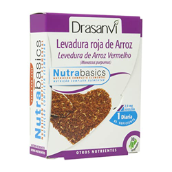 DRASANVI NUTRABASICS LEVADURA ROJA DE ARROZ - Contribuye a mantener los niveles normales de COLESTEROL - VEGANO - SIN GLUTEN - 30 cápsulas vegetales precio