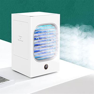 N/A Cabeza de agitación Carga Mini Ventilador de aire marchitado Humidificación Ventilador de refrigeración Refrigeración de agua para el hogar Refrig