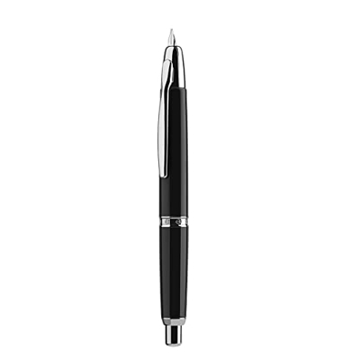 Majohn - Pluma estilográfica (A1, punta extrafina, retráctil, punta extrafina, de metal, tinta negra, con convertidor para escribir (con versión de cl