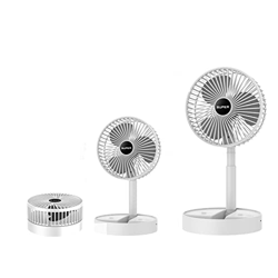 Ventilador de pie portátil Ventilador de Mesa Plegable y telescópico Recargable 3 velocidades Ventiladores pequeños de Escritorio silenciosos para el  en oferta